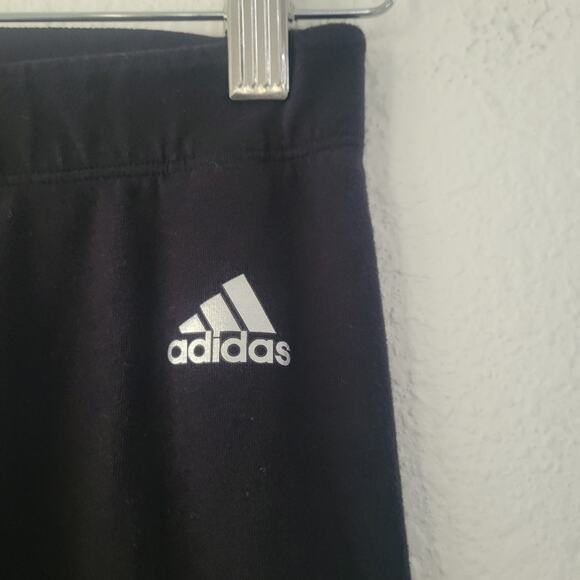 Adidas Women's Black Cotton Leggings Size XS | Activewear Streetwear Gym Active - Picture 2 of 6